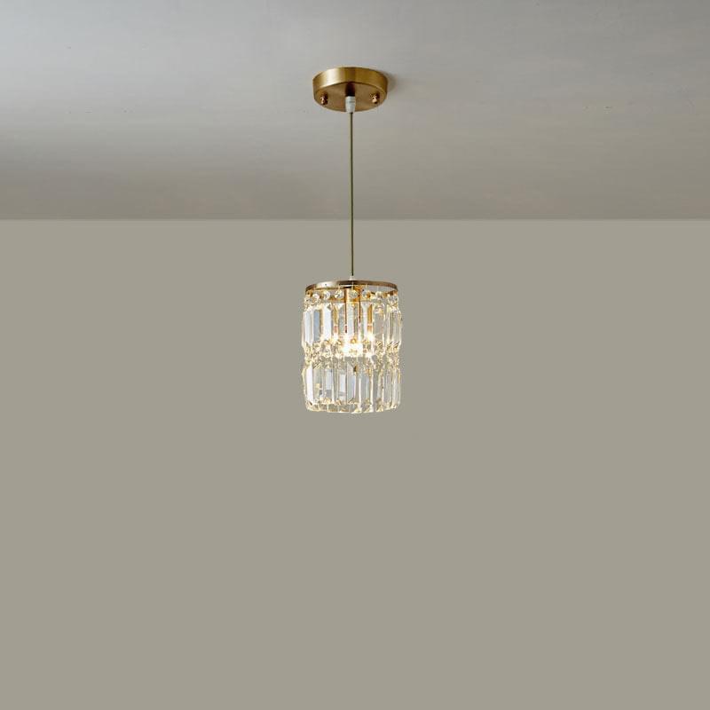 1- Light Gold Crystal Linear Pendant Light - Details | Sofary