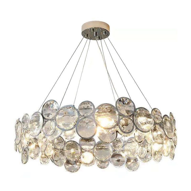 Unique Design Crystal Chrome Chandelier -Pendant Light | Sofary