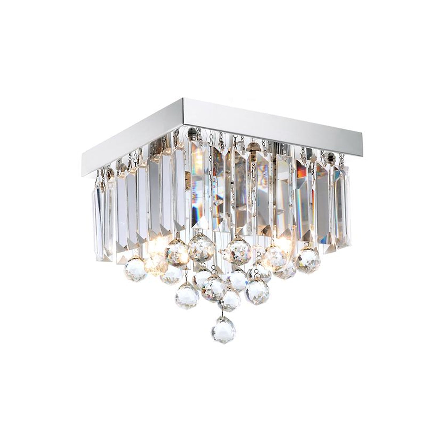 Modern Crystal Raindrop Ceiling Lighting With Warm Light