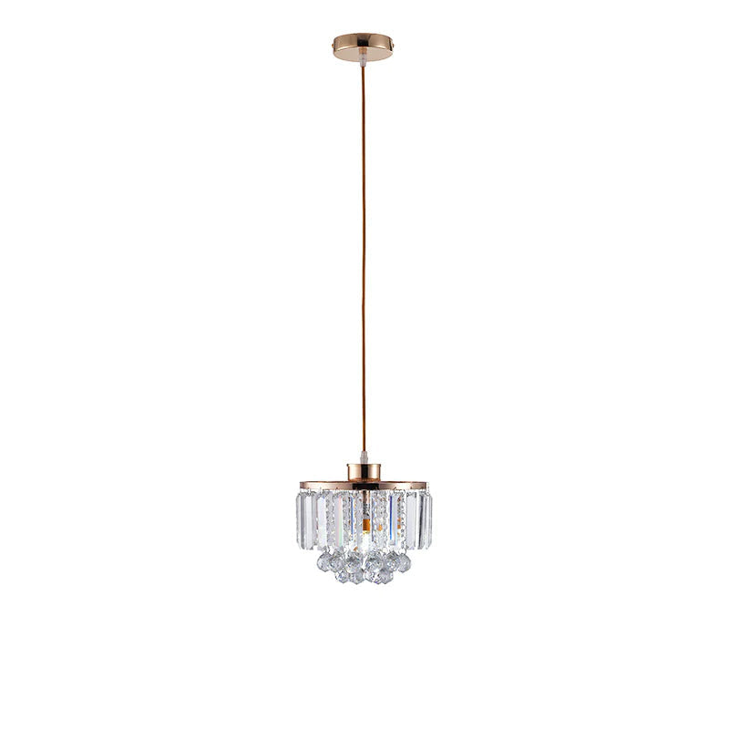 Clear Crystal Linear Pendant Light