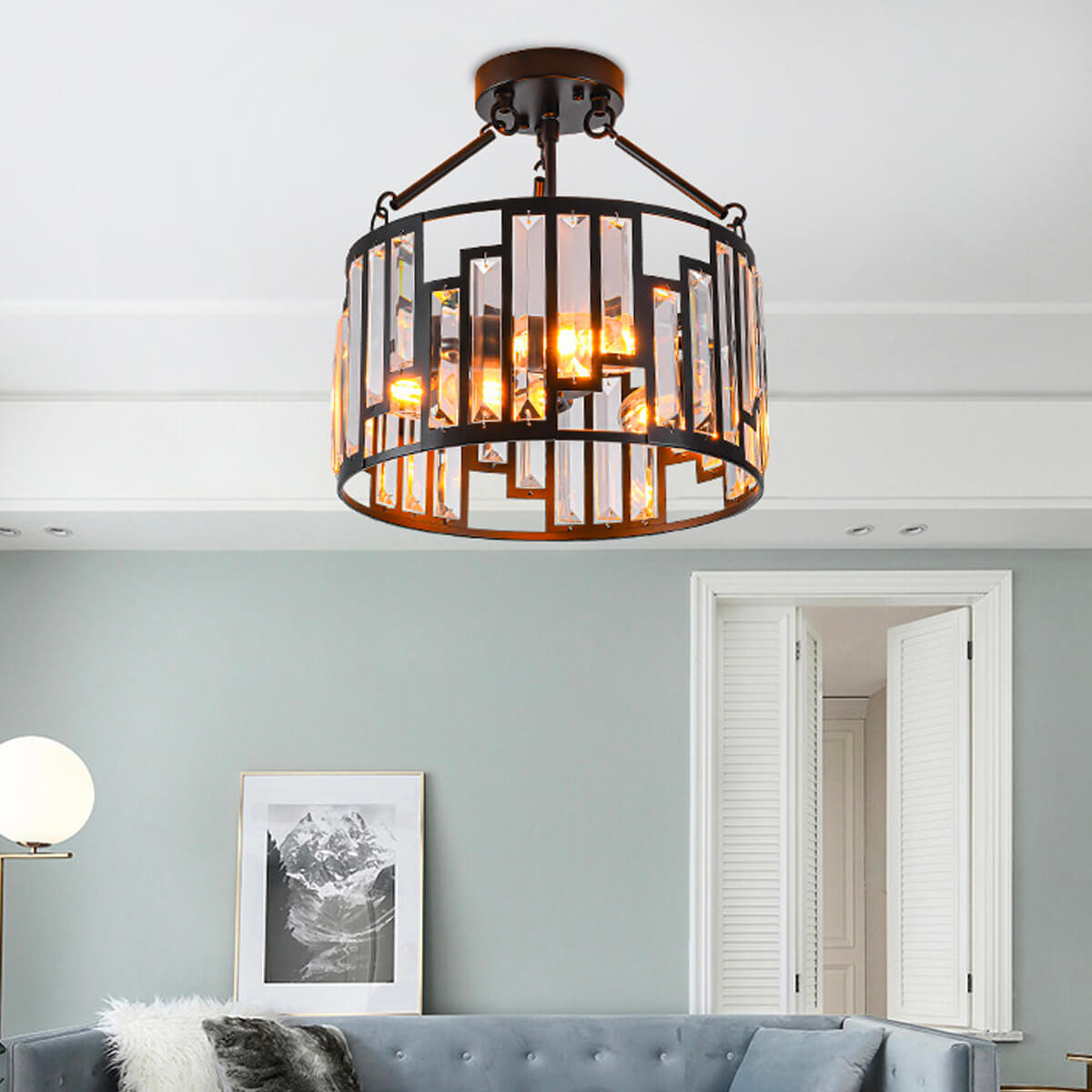 American-style-iron-pendant-lamp-Ceiling-light-living room1 | Sofary