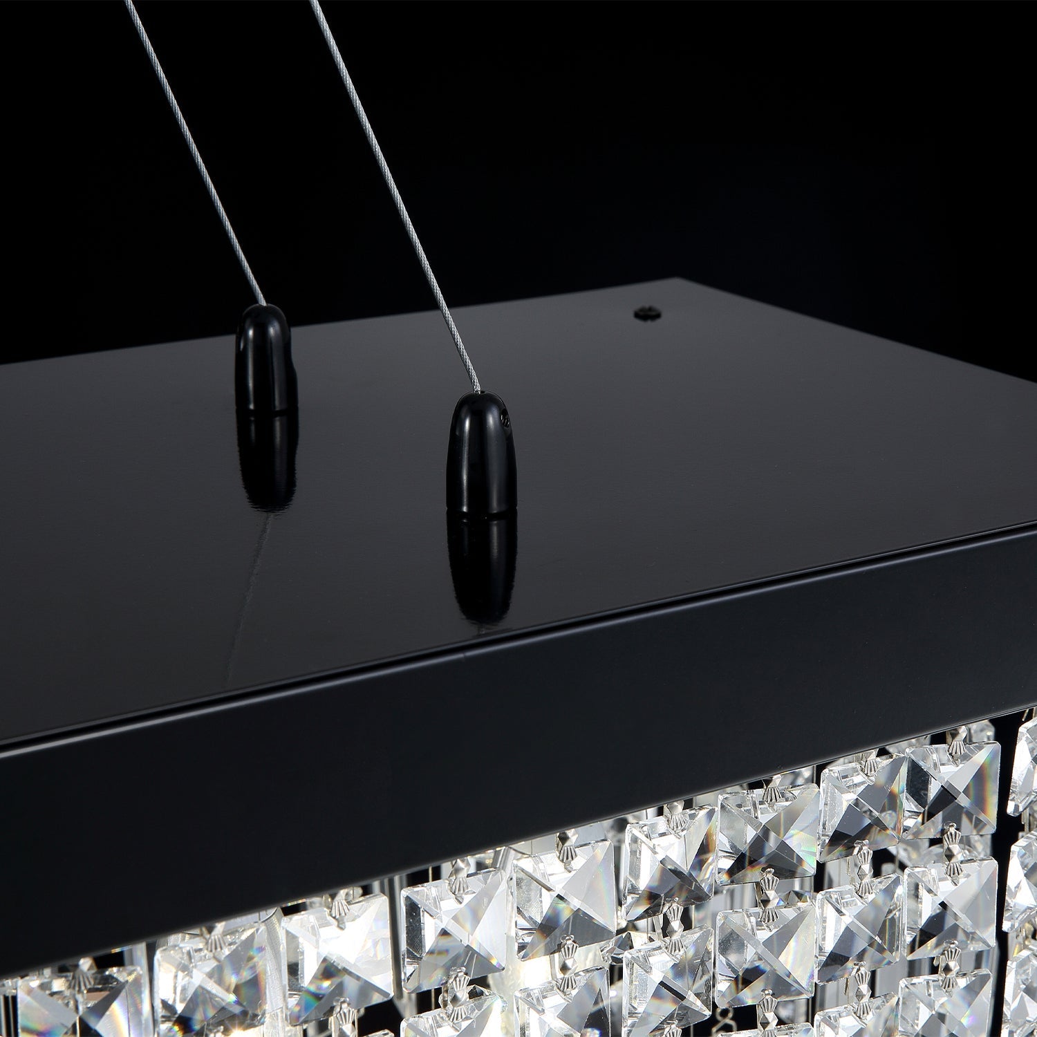 Crystal Rectangular Chandelier - Details