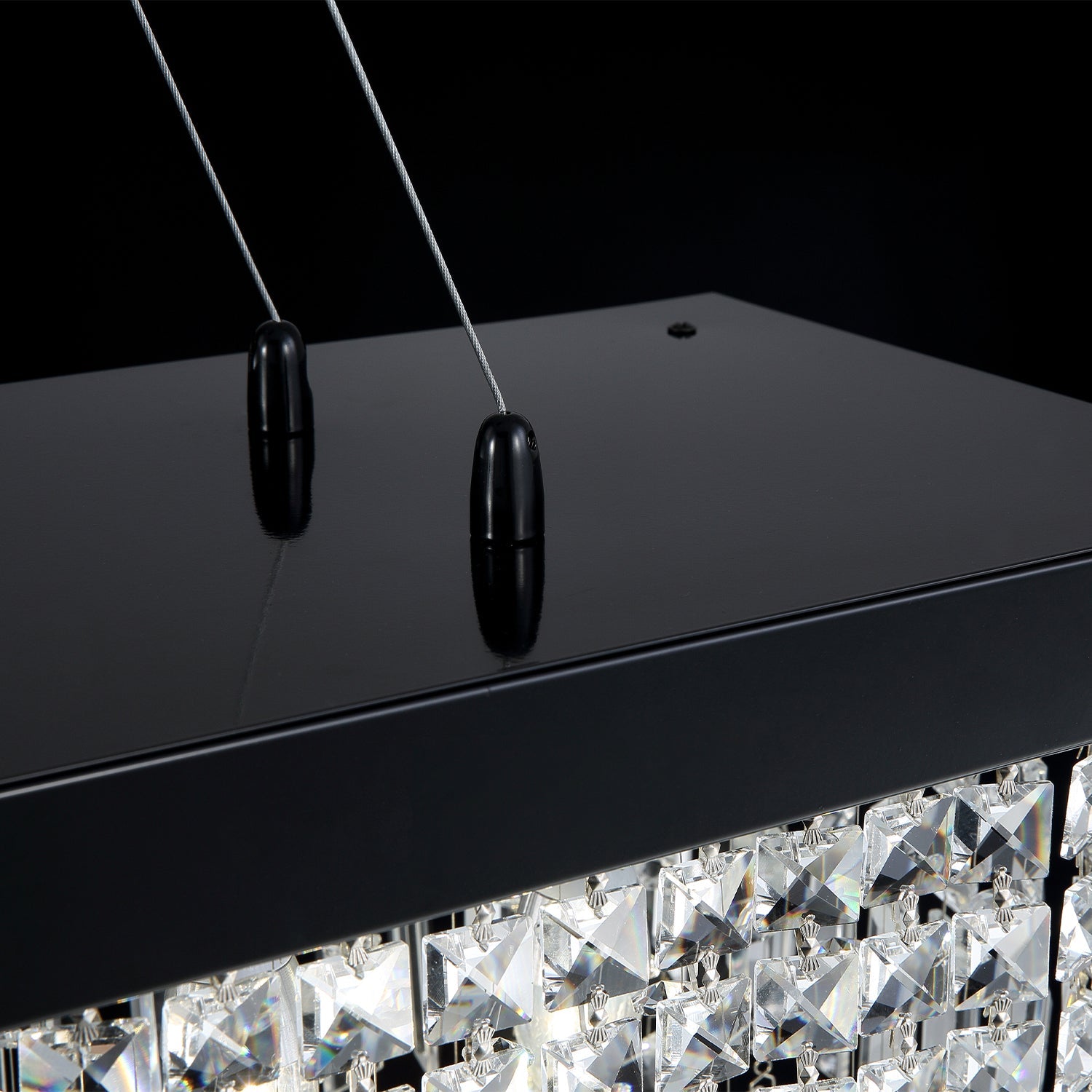 Crystal Rectangular Chandelier - Details