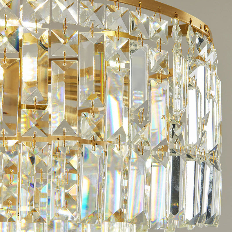 Modern Luxury Gold Crystal Chandelier - Crystal Detail | Sofary