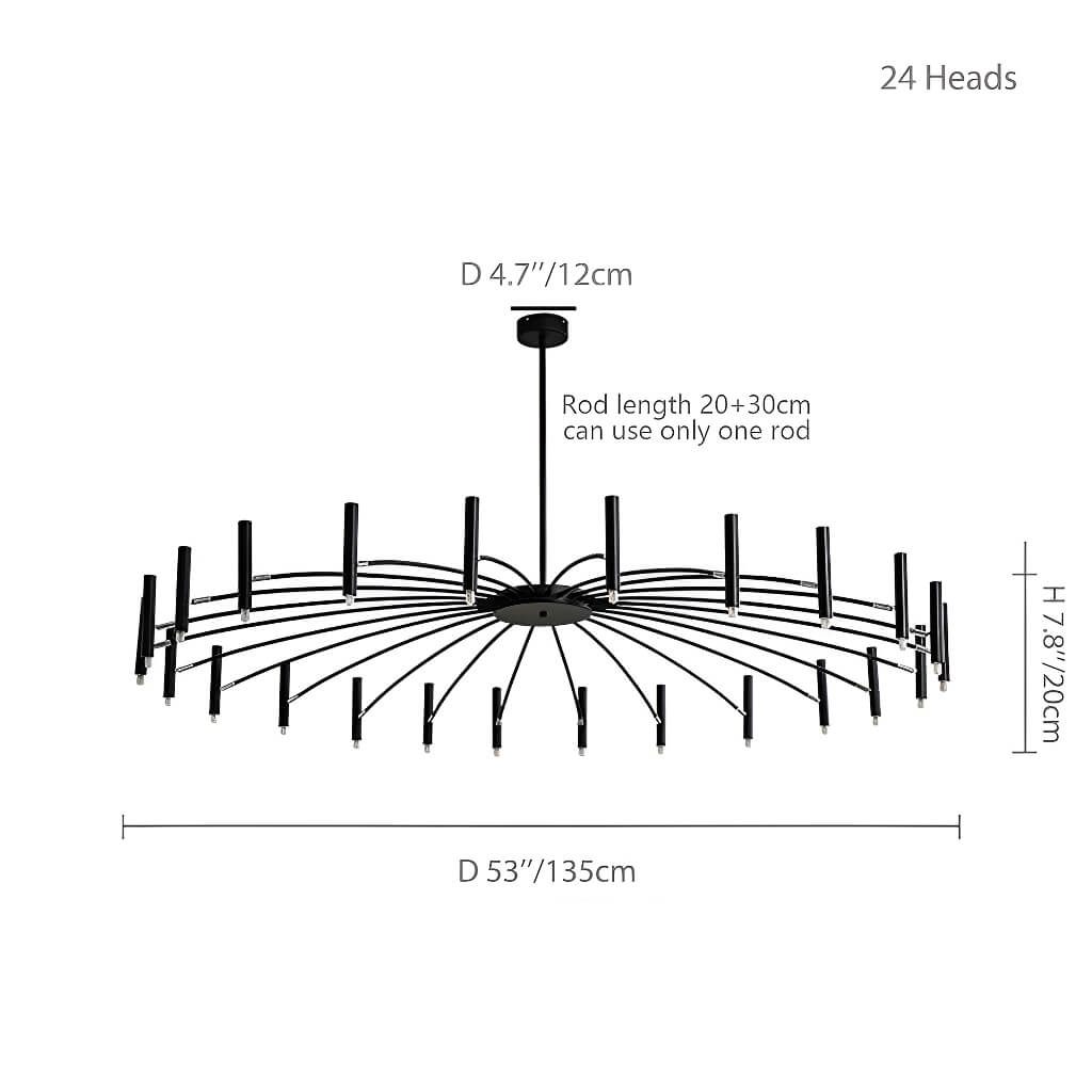 Atmospheric Nordic Chandelier: Creative Lighting for Living Rooms, Bedrooms, and More-size-24 | Sofary