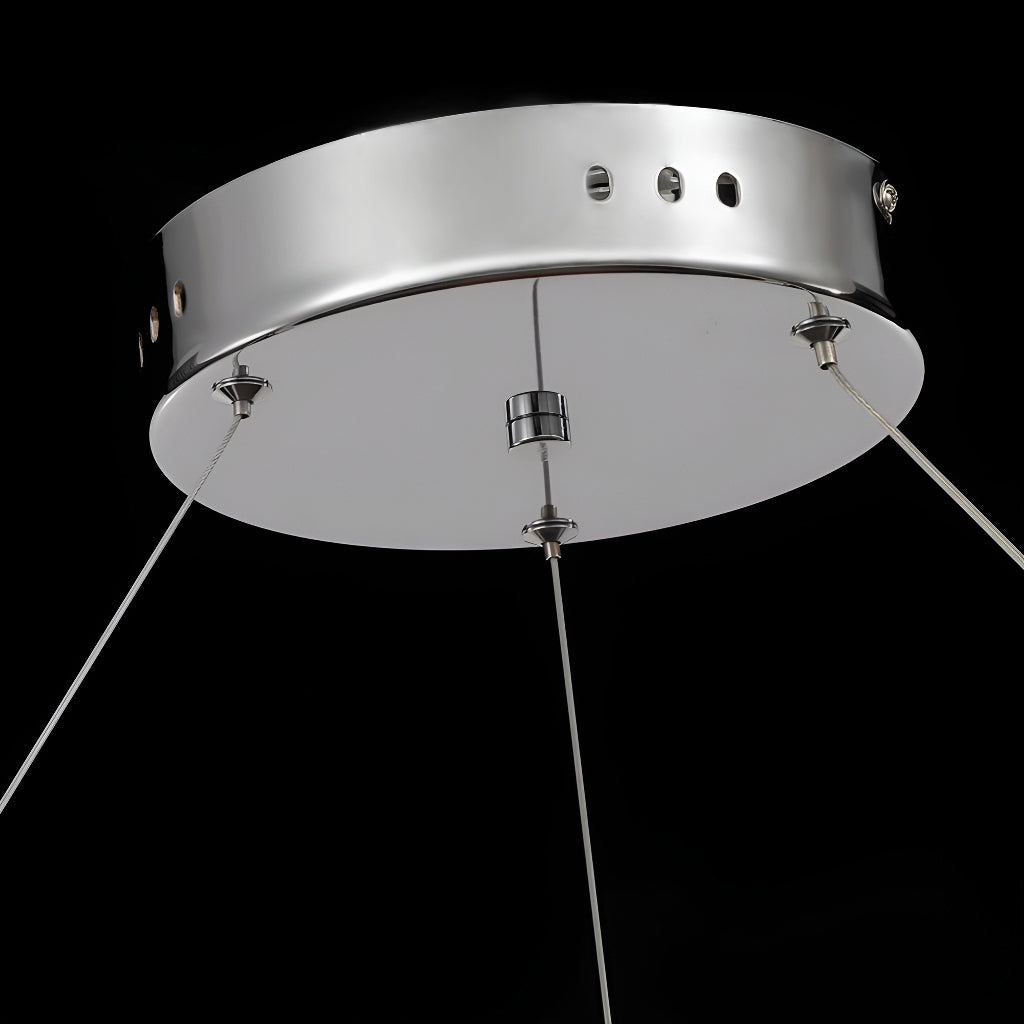 Crystal Ring Chandelier 2-Tier LED Ring Chandelier-details-2|Sofary