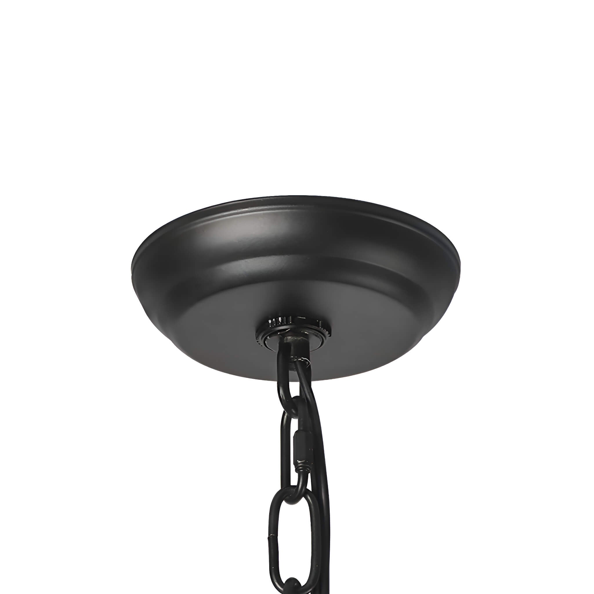 Double-Tier Iron Chandelier Industrial Rustic Lighting details-1 | Sofary Lighting