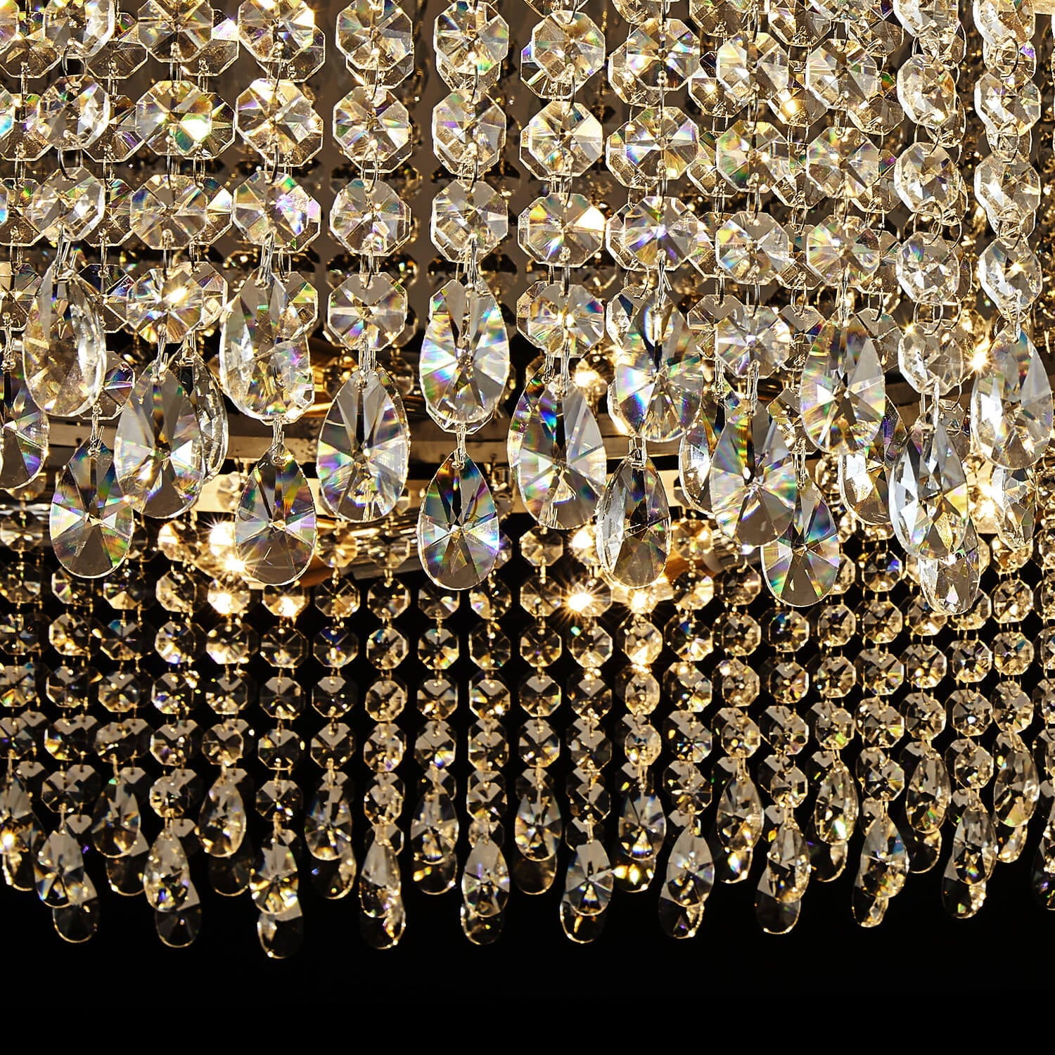 Modern Crystal Flush Mount Ceiling Light