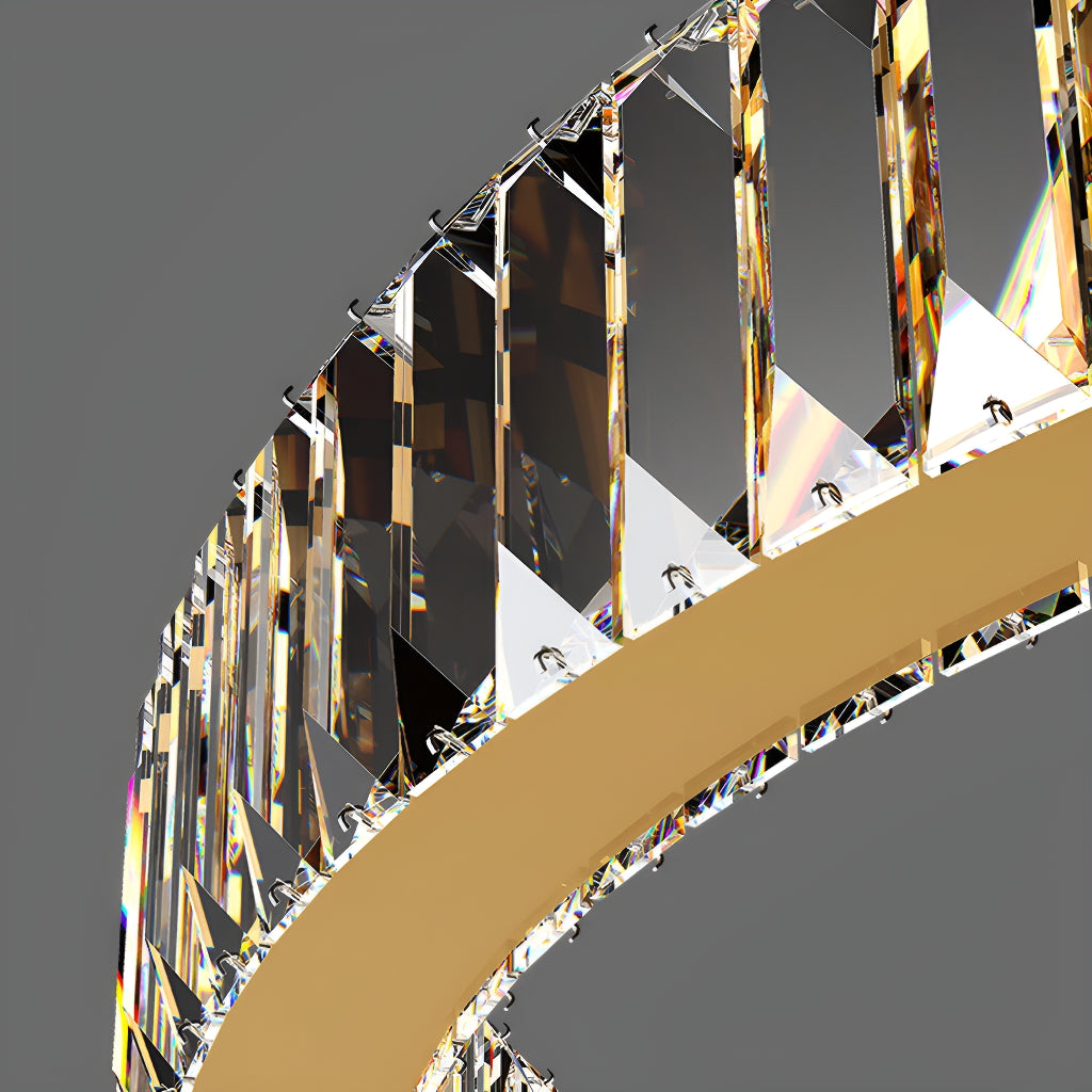 Oversized Multi-Tiered Rings Crystal Chandelier-details-1|Sofary