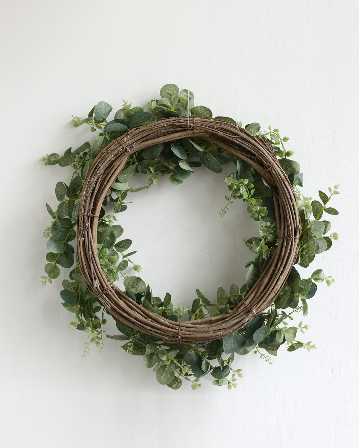Mixed Green Eucalyptus Wreath Outdoor