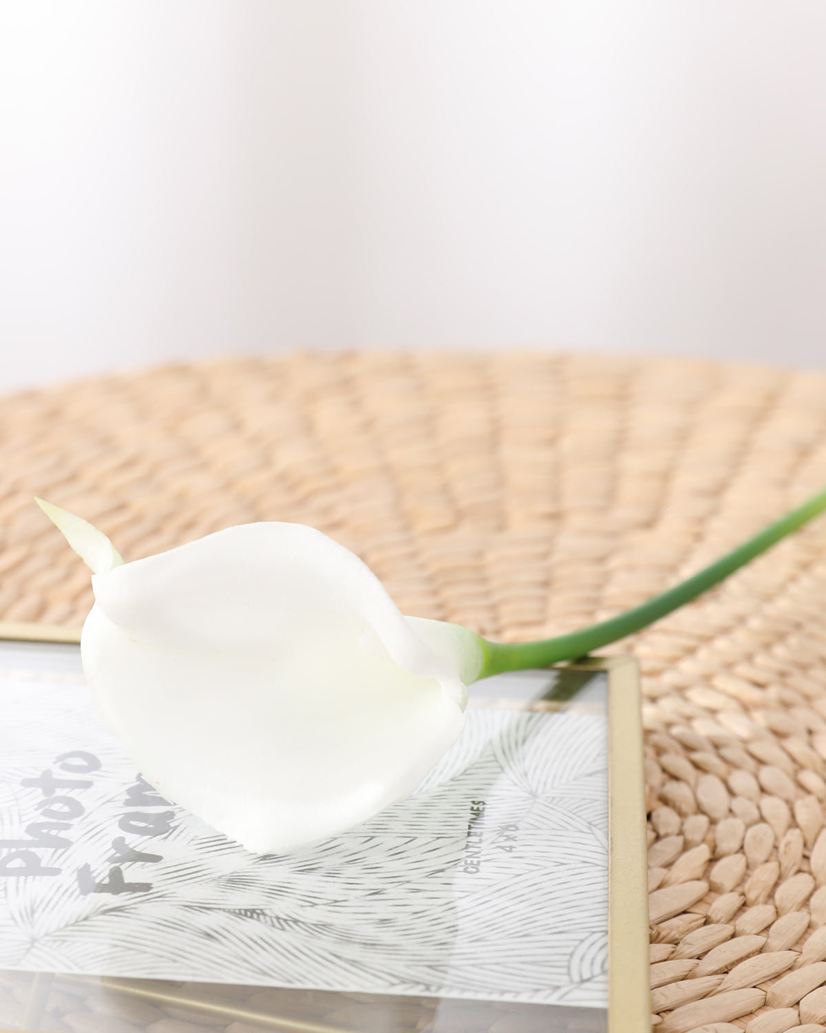 Artificial White Calla Lily Stem