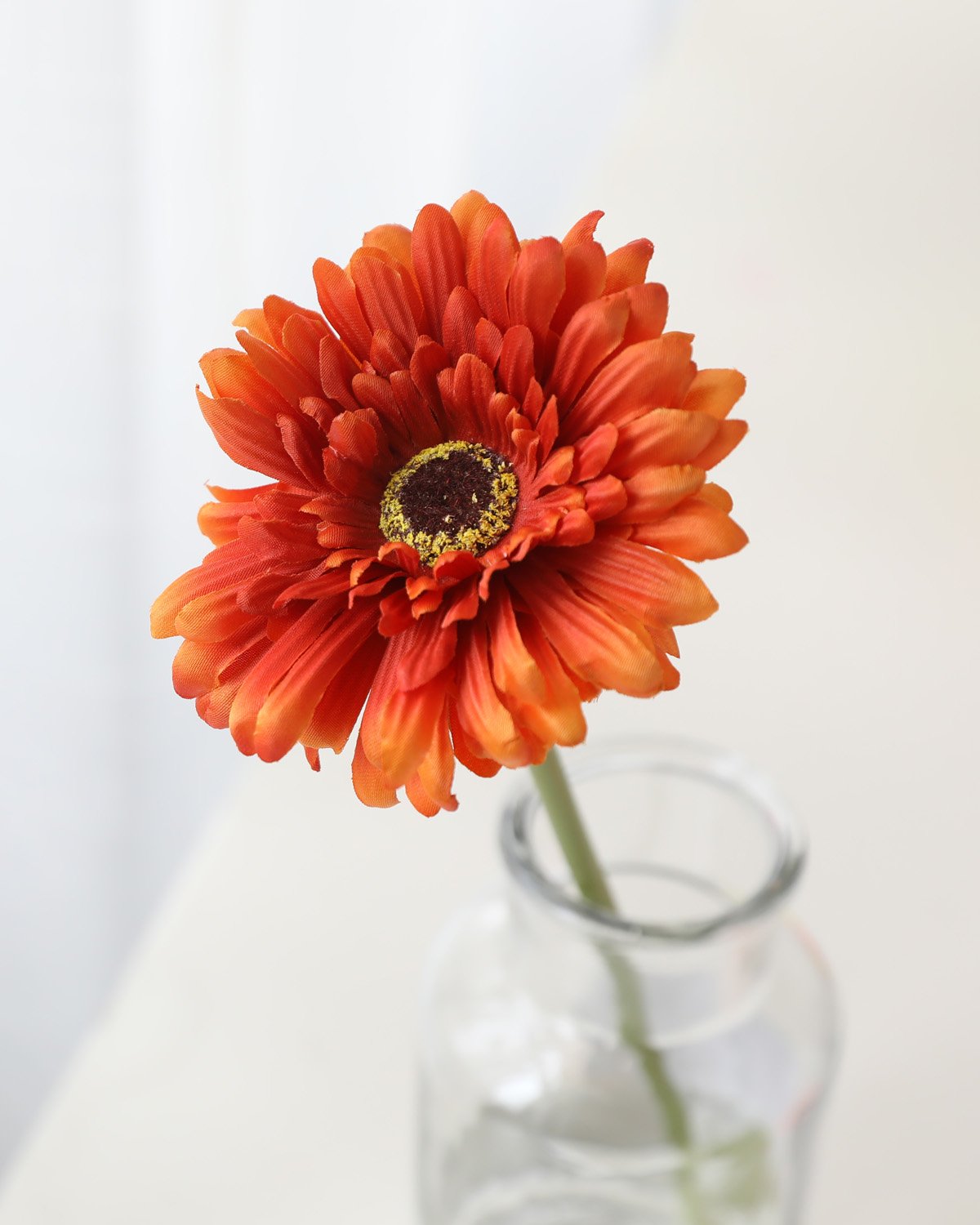 Artificial Gerbera Daisy Stem Orange