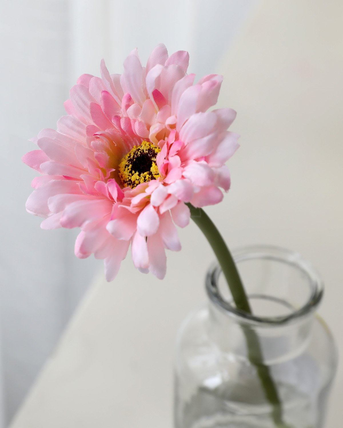 Artificial Gerbera Daisy Flat Blush Pink