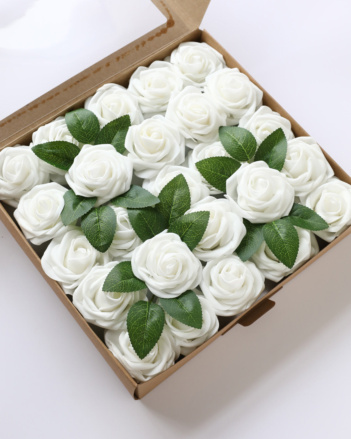 Artificial Flowers DIY Bouquet Combo Box White