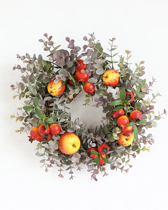 Small Fall Farmhouse Pomegranate Wreath