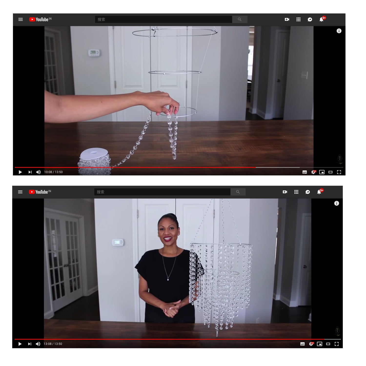 Clear Crystal Beads -  DIY Craft Jewelry Decoration - details