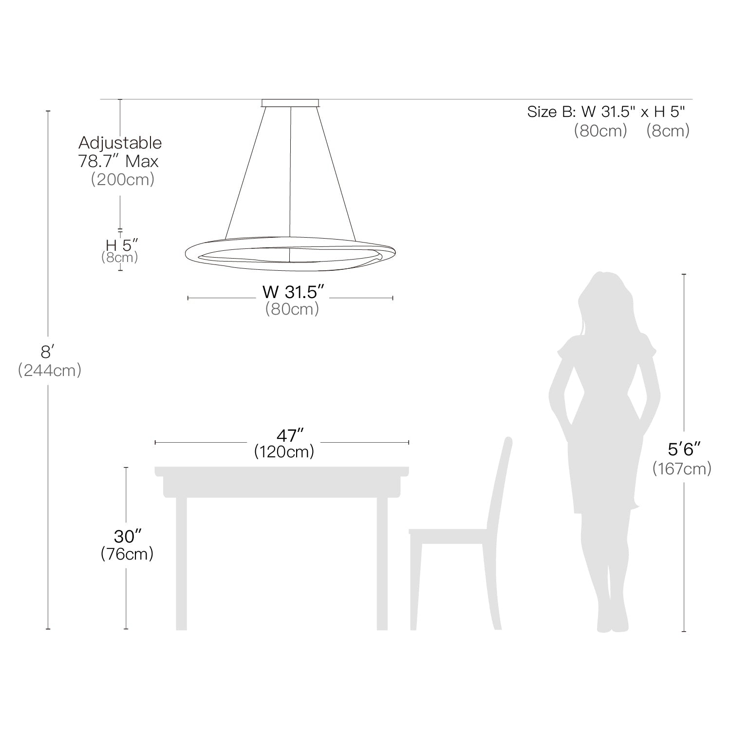 Gold Multi-layer Ring Chandelier--size2