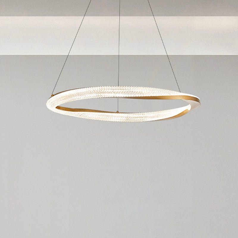 Gold Multi-layer Ring Chandelier - 2 Rings | Sofary