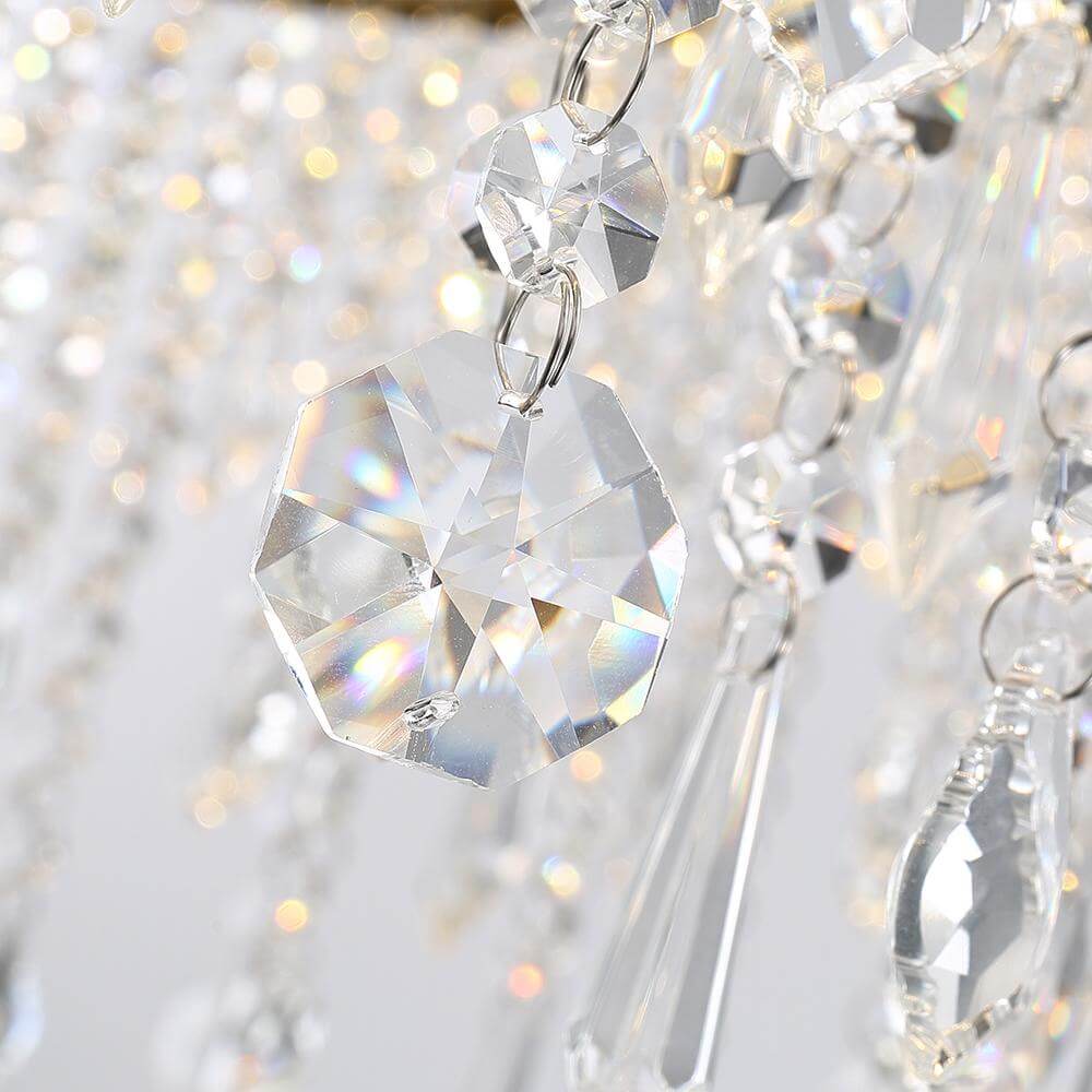 Circular Crystal Raindrop Chandelier - Detail | Sofary