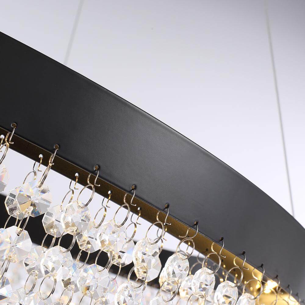 Circular Crystal Raindrop Chandelier - Detail | Sofary
