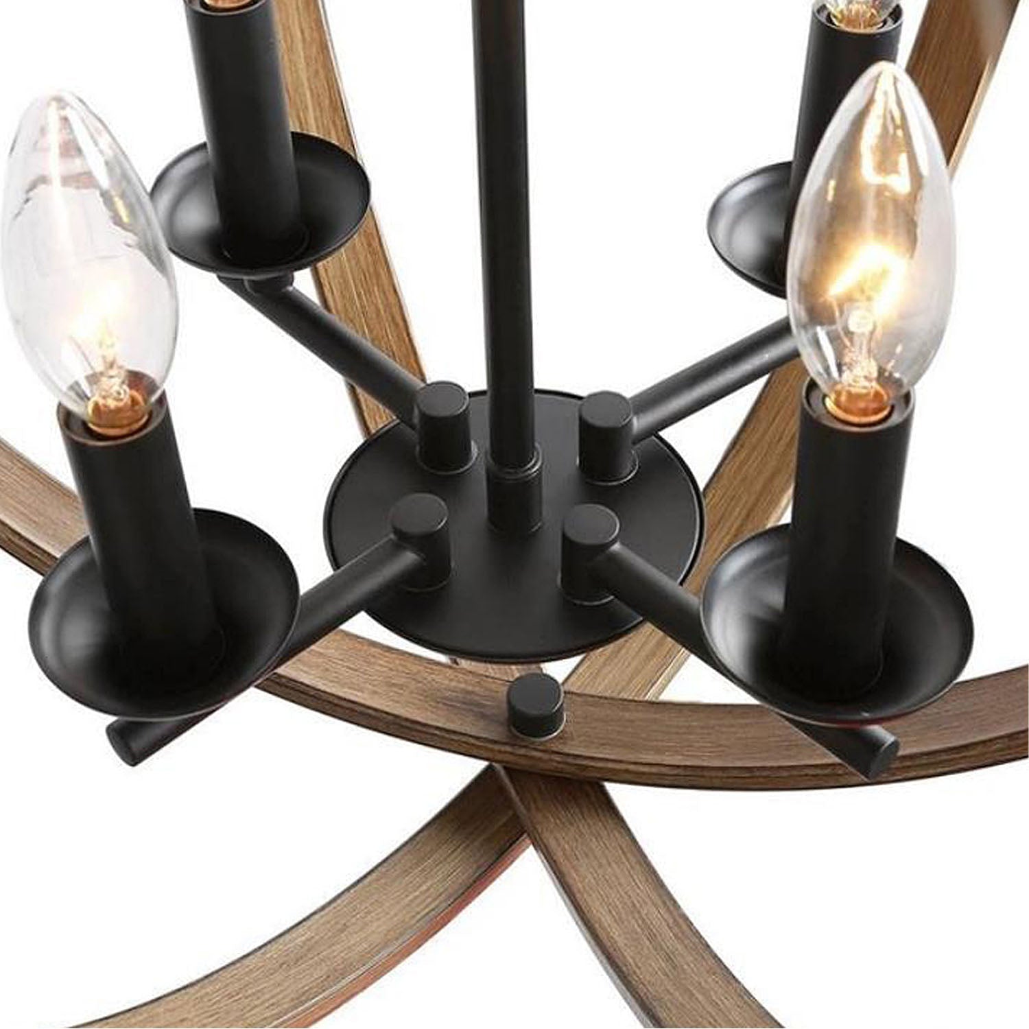Dark Bronze Orb Chandelier - Detail - Rustic Design  | Sofary