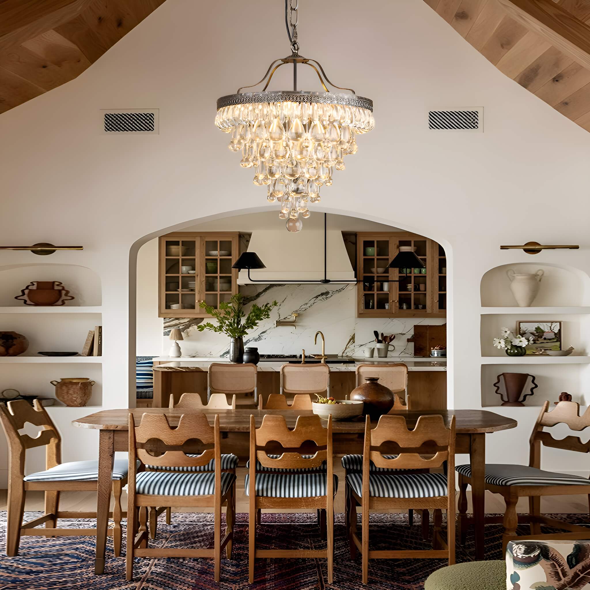 American Grape Crystal Chandelier Rustic dining room-2 | Sofary Lighting