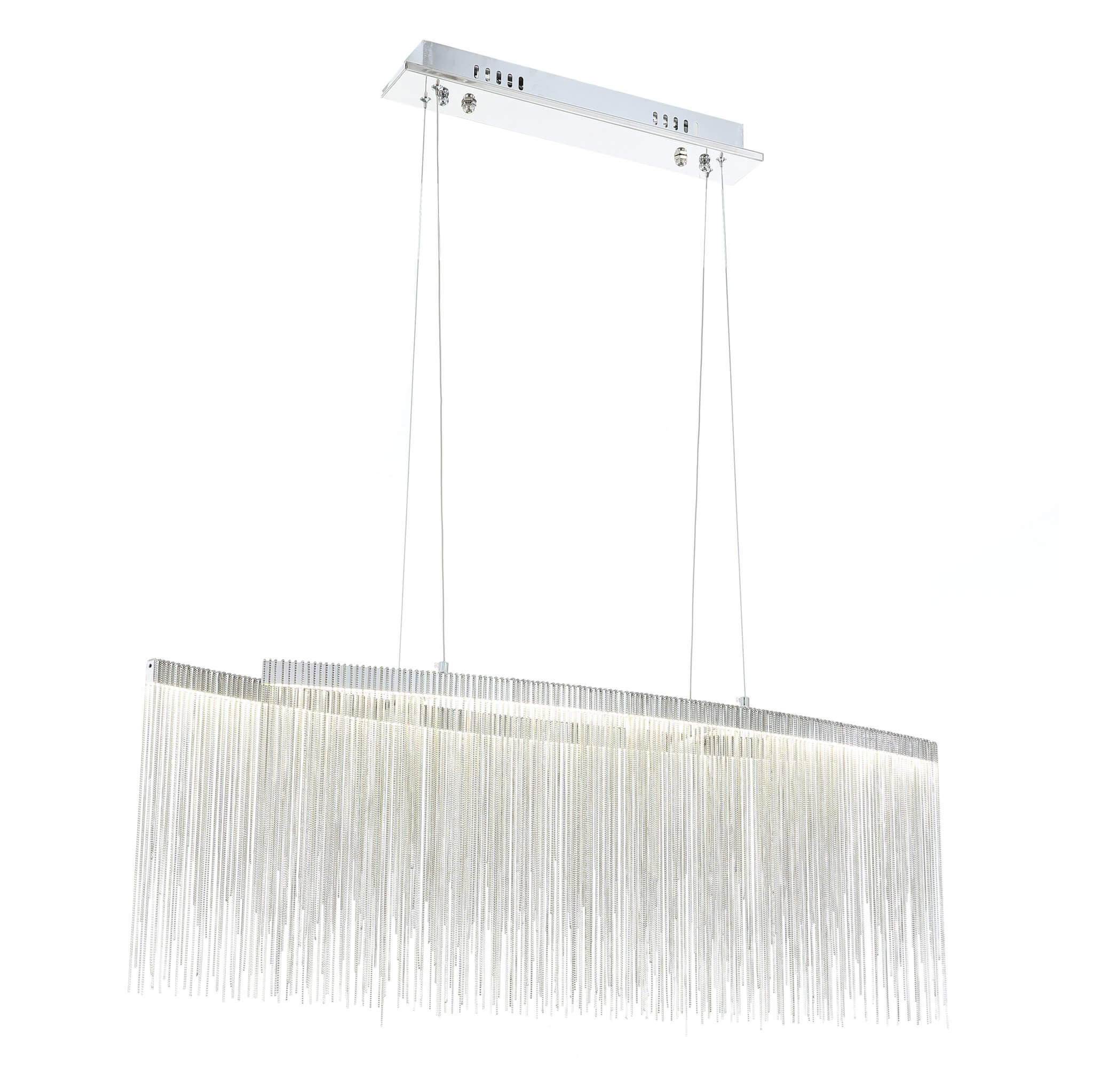 Modern Linear Aluminum Chandelier