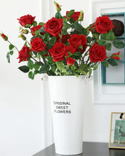 Load image into Gallery viewer, Best Red Moist Real Touch Silk Spray Rose
