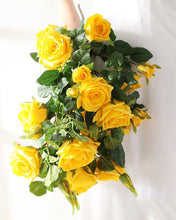Load image into Gallery viewer, Best Yellow Moist Real Touch Spray Rose
