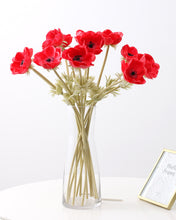 Load image into Gallery viewer, Red Artificial Anemone Flowers For Aquarium
