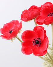 Load image into Gallery viewer, Artificial Magenta Anemone Flowers
