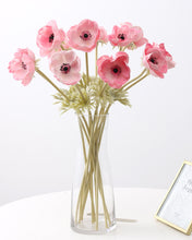 Load image into Gallery viewer, Real Touch Pink Anemone Flowers
