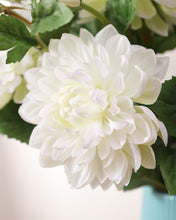Load image into Gallery viewer, Large White Dahlia Faux Flowers
