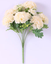 Load image into Gallery viewer, Fake Large Cream Carnation Bouquet
