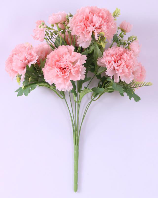 Pink Silk Large Carnation Bouquet
