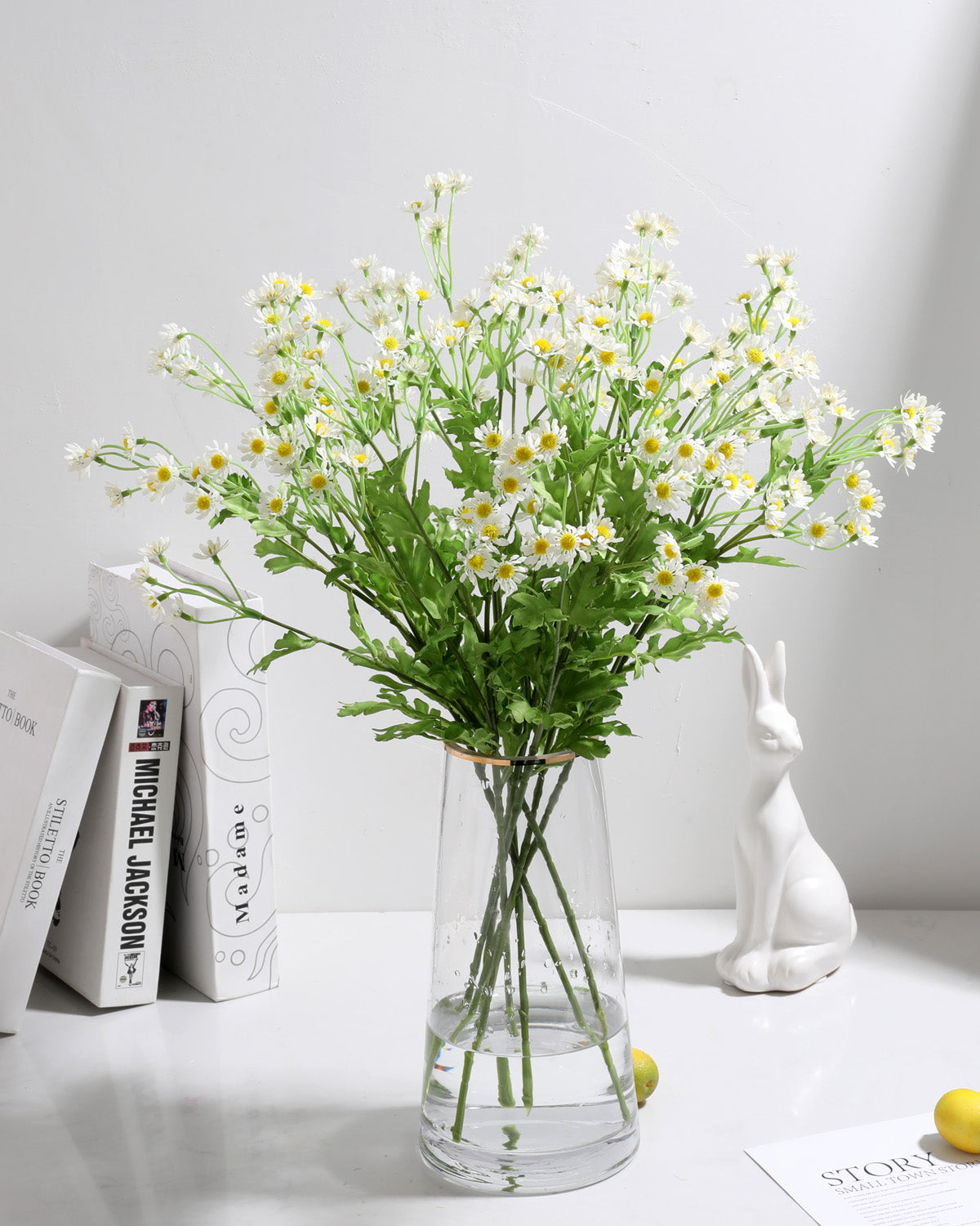 White Artificial Daisy Wildflowers Spray