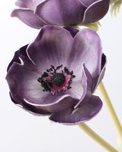Load image into Gallery viewer, Real Touch Purple Anemone Flowers
