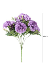 Load image into Gallery viewer, Silk Large Purple Carnation Bouquet
