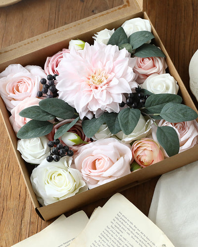 DIY Bouquet Box With Artificial Flowers
