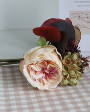 Load image into Gallery viewer, Fake Multiflora Rose Bouquet Cream

