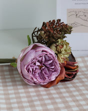 Load image into Gallery viewer, Fake Multiflora Rose Bouquet Violet 
