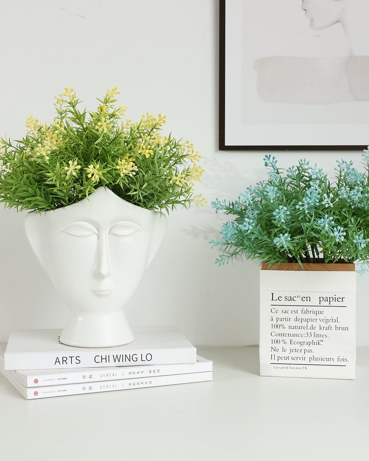 Artificial Seeded Greenery Bush