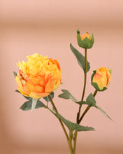 Load image into Gallery viewer, High Quality Large Fake Peonies Yellow
