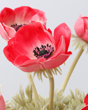 Load image into Gallery viewer, Real Touch Fake Magenta Anemone Flowers
