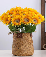Load image into Gallery viewer, High Quality Silk Yellow Sunflowers Stem
