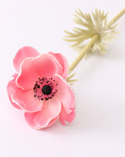 Load image into Gallery viewer, Real Touch Pink Anemone Flower Stem
