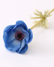 Load image into Gallery viewer, Real Touch Blue Anemone Flowers
