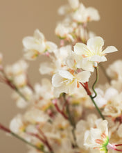Load image into Gallery viewer, Artificial Cherry Blossom Spray Ivory White
