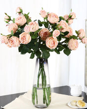 Load image into Gallery viewer, Moist Real Touch Silk Spray Rose Artificial Flower
