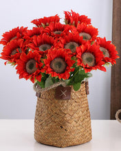 Load image into Gallery viewer, Realistic Artificial Silk Red Sunflowers
